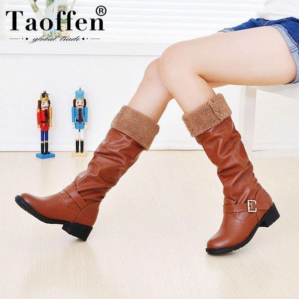 boots taoffen 2021 women knee high round toe daily casual winter flats buckle slip on warm fur shoes woman size 34-431, Black
boots taoffen 2021 women knee high round toe daily casual winter flats buckle slip on warm fur shoes woman size 34-431, Black