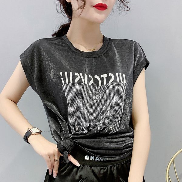 2020 футболка футболки t-shirteuropeanwomen шеи тяжелой промышленности горячей дрель лето wearforeign стиль свободного большие короткие рука, White
2020 футболка футболки t-shirteuropeanwomen шеи тяжелой промышленности горячей дрель лето wearforeign стиль свободного большие короткие рука, White