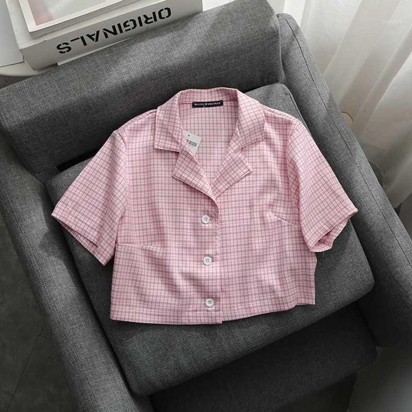soft girls pink plaid short shirts 2020 fashion ladies elegant casual shirt streetwear girls bomb femme vintage women chic1, White
soft girls pink plaid short shirts 2020 fashion ladies elegant casual shirt streetwear girls bomb femme vintage women chic1, White