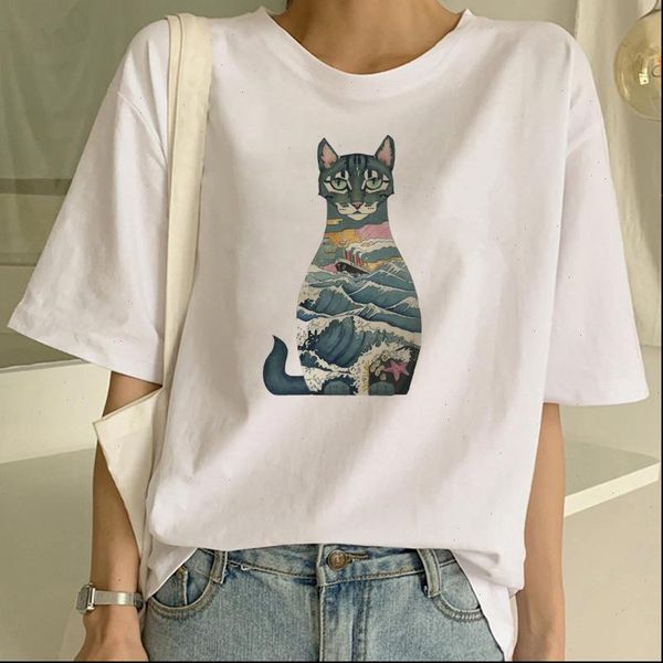 new cat shirt vegan t shirt women harajuku kawaii short sleeve t shirt vogue 90s korean style tshirt fashion tees, White
new cat shirt vegan t shirt women harajuku kawaii short sleeve t shirt vogue 90s korean style tshirt fashion tees, White