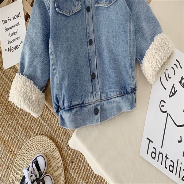 ins kids jeans lamb wool thicken jackets 2020 winter warm casual fashion coats girls boys cotton greatcoat 80-130cm ly11053, Blue;gray
ins kids jeans lamb wool thicken jackets 2020 winter warm casual fashion coats girls boys cotton greatcoat 80-130cm ly11053, Blue;gray