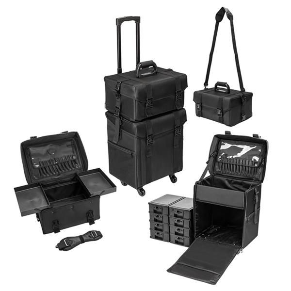 makeup train cases 2-in-1 professional artist travel storage cosmetic case make up with drawbar black suitcase beauty luggage bag
makeup train cases 2-in-1 professional artist travel storage cosmetic case make up with drawbar black suitcase beauty luggage bag