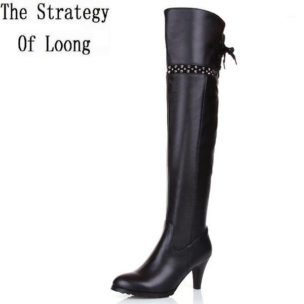 boots women autumn winter full grain leather pointed toe thin high heel side zip fashion over the knee plus size 33-45 sxq09091, Black
boots women autumn winter full grain leather pointed toe thin high heel side zip fashion over the knee plus size 33-45 sxq09091, Black