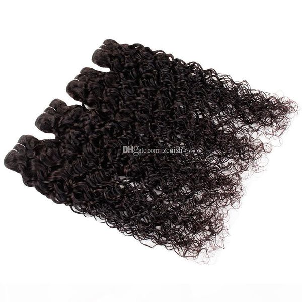 wholesale malaysian virign hair water wave curly 4 bundles 100g bundle brazilian peruvian human hair deals raw indian human hair bundles, Black
wholesale malaysian virign hair water wave curly 4 bundles 100g bundle brazilian peruvian human hair deals raw indian human hair bundles, Black