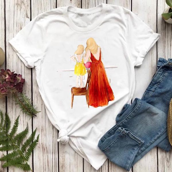 women t-shirts girl daughter mujer camisetas mom mother mama cartoon lady tshirt female ladies print graphic tee t-shirt, White
women t-shirts girl daughter mujer camisetas mom mother mama cartoon lady tshirt female ladies print graphic tee t-shirt, White