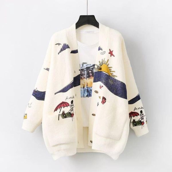 mumuzi women cartoon sweater cardigan women print jacket coat fashion long sleeve slim crochet knit sweater autumn winter 1, White
mumuzi women cartoon sweater cardigan women print jacket coat fashion long sleeve slim crochet knit sweater autumn winter 1, White