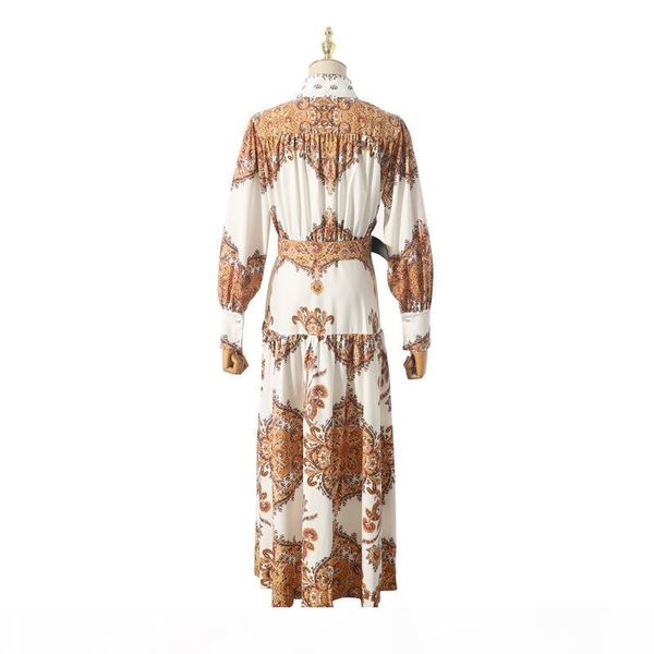 designer luxury women runway dresses stand collar long sleeve gold flower print milan runway dress female long dress a244, Black
designer luxury women runway dresses stand collar long sleeve gold flower print milan runway dress female long dress a244, Black