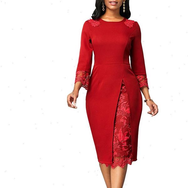 elegant patchwork lace pencil bodycon dresses women 2021 summer autumn casual plus size slim office long party dress 5xl, Black;gray
elegant patchwork lace pencil bodycon dresses women 2021 summer autumn casual plus size slim office long party dress 5xl, Black;gray