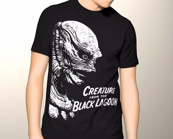 new universal monster horror green creature from the black lagoon black t shirt sport hooded sweatshirt hoodie