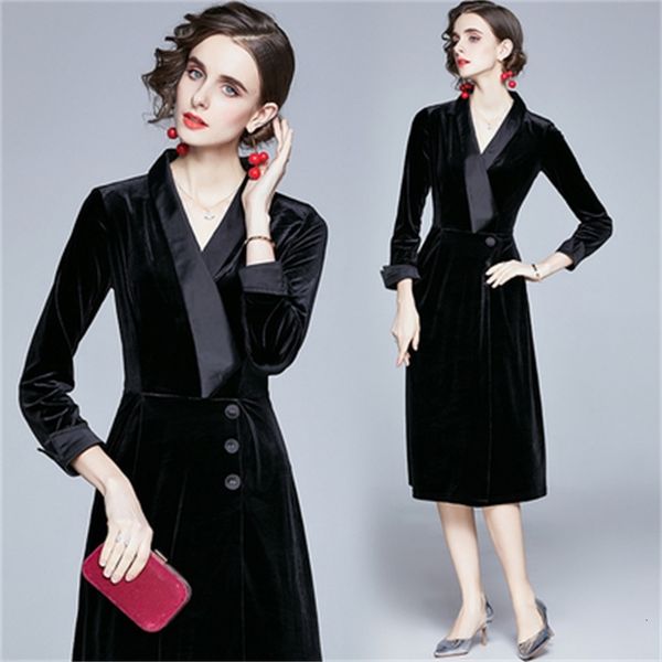 luxury women elegant korean sleeve velvet dressed in ladies'dresses plus size robe long femme tvt8, Black;gray
luxury women elegant korean sleeve velvet dressed in ladies'dresses plus size robe long femme tvt8, Black;gray