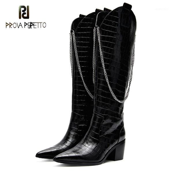 new fall 2020 metallic chain retro cowboy western boots, knee-high boots with thick heels and pointed alligator chains1, Black
new fall 2020 metallic chain retro cowboy western boots, knee-high boots with thick heels and pointed alligator chains1, Black