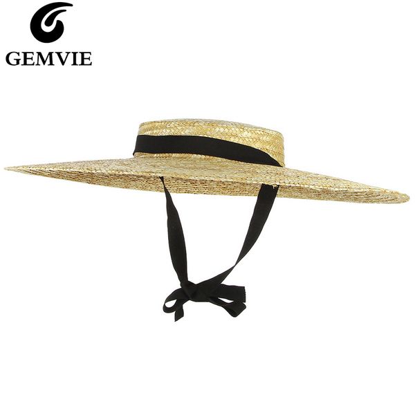 gemvie new large brim straw hat summer hats for women ribbon beach cap boater flat sun hat, Blue;gray
gemvie new large brim straw hat summer hats for women ribbon beach cap boater flat sun hat, Blue;gray
