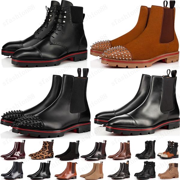 2021 style red bottoms sneaker men boot spikes suede leather red sole men shoes super perfect melon motorcycle ankle boot for men, Black
2021 style red bottoms sneaker men boot spikes suede leather red sole men shoes super perfect melon motorcycle ankle boot for men, Black