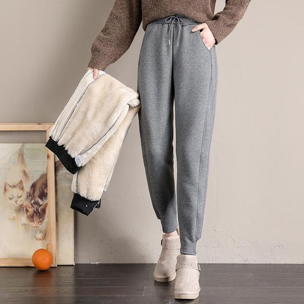 women's pants & capris plush women loose leggings 2021 winter cotton trousers thickened cashmere warm sports style solid colour pocket, Black;white
women's pants & capris plush women loose leggings 2021 winter cotton trousers thickened cashmere warm sports style solid colour pocket, Black;white