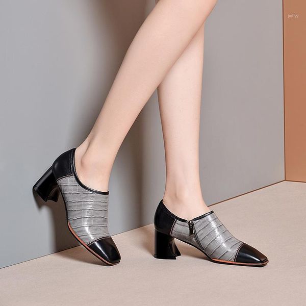 dress shoes women summer high heels square toe genuine leather spring pumps black thick heel woman 20211
dress shoes women summer high heels square toe genuine leather spring pumps black thick heel woman 20211