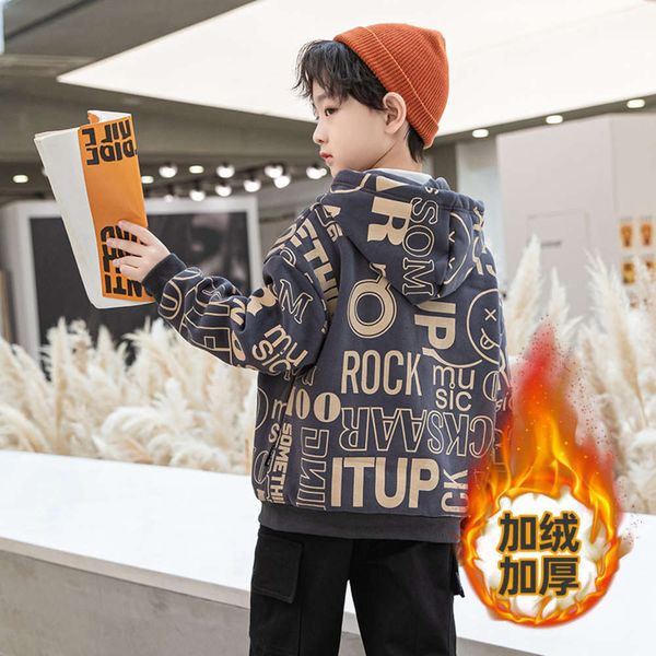 fashionable sweater thick with cashmere hoodie pullover boy's cool warm autumn and winter children's cloth n90r, Black
fashionable sweater thick with cashmere hoodie pullover boy's cool warm autumn and winter children's cloth n90r, Black