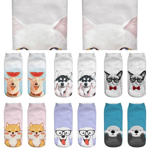 new cute cute cat and dog animal 3d printed and short tube female socks personalized women's socks nh1n8, Black
new cute cute cat and dog animal 3d printed and short tube female socks personalized women's socks nh1n8, Black