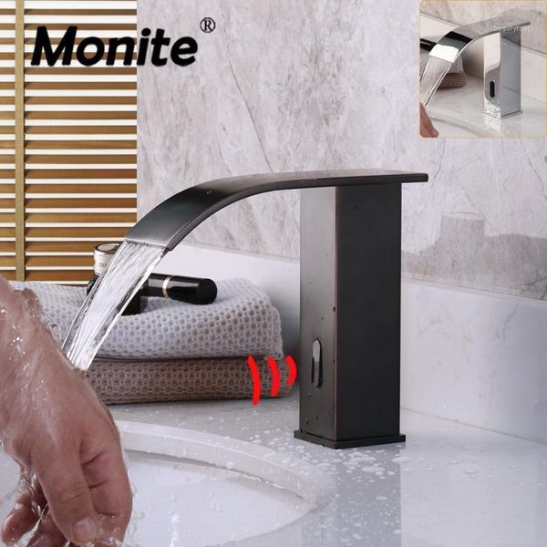 monite automatic hands touch sensor soild brass black orb waterfall bathroom wash basin sink mixer tap faucet water tap1
monite automatic hands touch sensor soild brass black orb waterfall bathroom wash basin sink mixer tap faucet water tap1