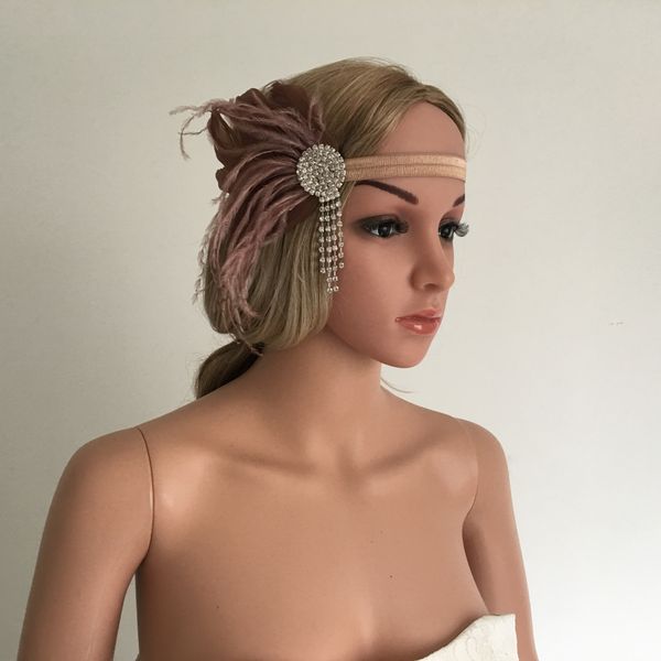 wedding church ascot race feather hairband 20s gatsby rhinestone forehead, Slivery;golden
wedding church ascot race feather hairband 20s gatsby rhinestone forehead, Slivery;golden