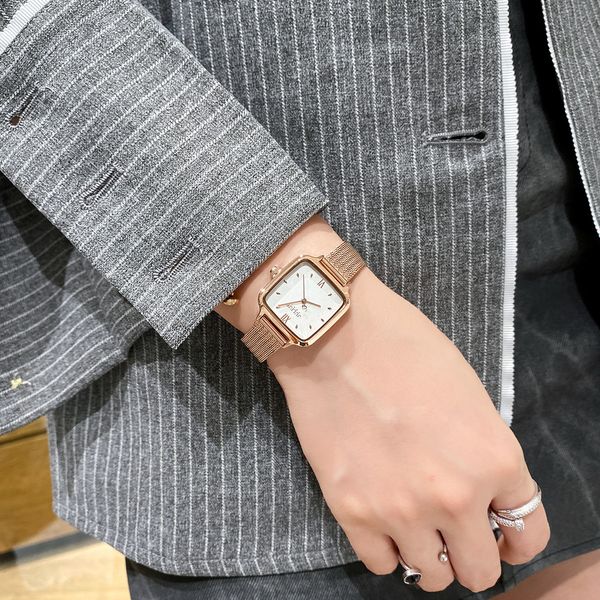 simple black dial tungsten steel female ladies square 10 college student waterproof stewardess watch
simple black dial tungsten steel female ladies square 10 college student waterproof stewardess watch