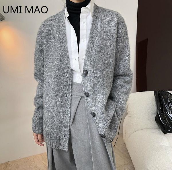 umi mao autumn winter new french simple lazy wool v-neck sweater cardigan thick needle loose wild knitted jacket women thick, White
umi mao autumn winter new french simple lazy wool v-neck sweater cardigan thick needle loose wild knitted jacket women thick, White