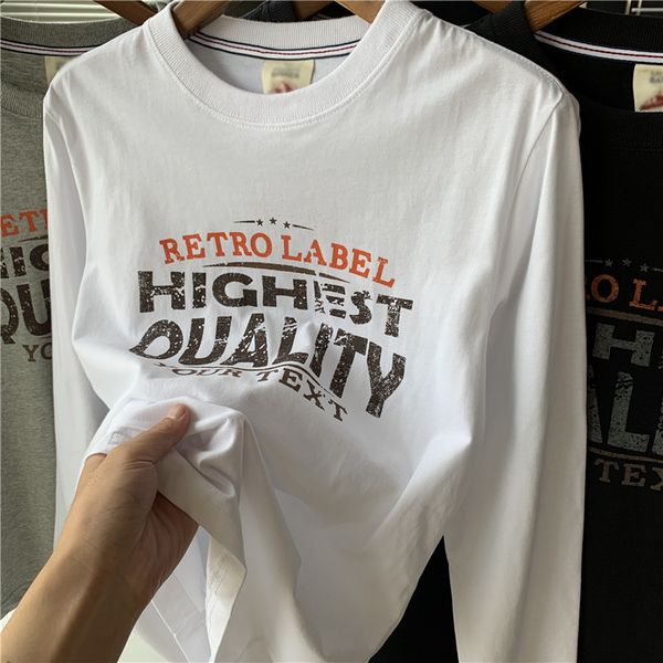 hk tide washable matte fabric worn out print thread crew neck long sleeve t-shirt bottoming man
hk tide washable matte fabric worn out print thread crew neck long sleeve t-shirt bottoming man
