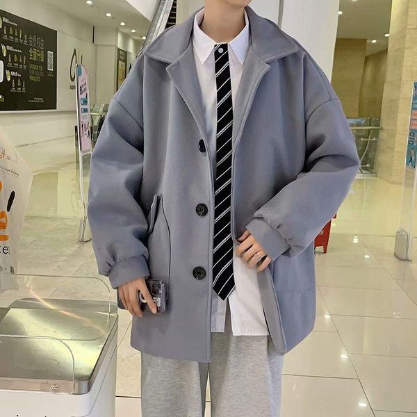 men's trench coats spring windbreaker men autumn casual coat single breasted polyester loose bg50th, Tan;black
men's trench coats spring windbreaker men autumn casual coat single breasted polyester loose bg50th, Tan;black
