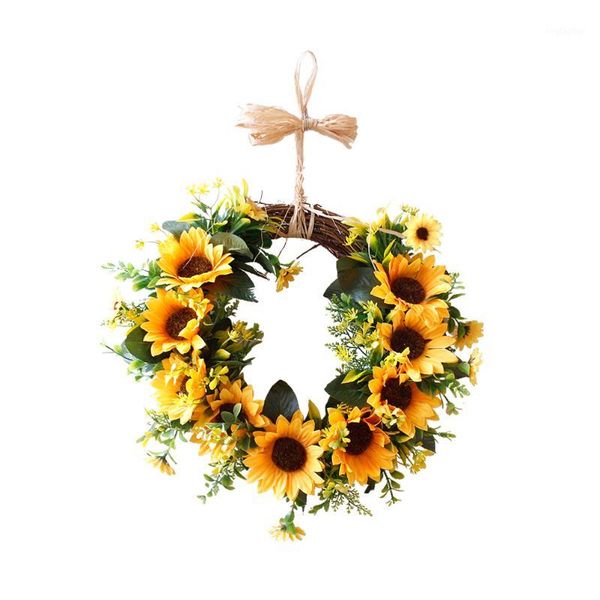 decorative flowers & wreaths 1 pc sunflower garland handmade rattan simulation wreath for door wedding wall1
decorative flowers & wreaths 1 pc sunflower garland handmade rattan simulation wreath for door wedding wall1