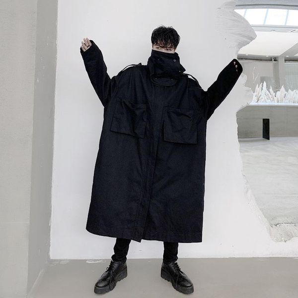 men's trench coats men oversize detachable collar loose casual long jacket male women japan streetwear coat overcoat windbreaker outerw, Tan;black
men's trench coats men oversize detachable collar loose casual long jacket male women japan streetwear coat overcoat windbreaker outerw, Tan;black