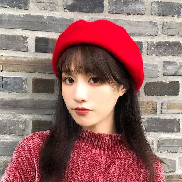 berets h3546 women beret hat korean pure color simple wool painter retro cap female autumn winter japanese warm fashion pumpkin hats, Blue;gray
berets h3546 women beret hat korean pure color simple wool painter retro cap female autumn winter japanese warm fashion pumpkin hats, Blue;gray