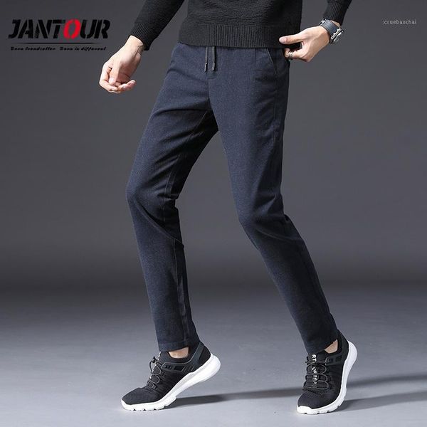 2018 new autumn winter men's pants cotton man pants thick straight classic business casual male blue trousers men1, Black
2018 new autumn winter men's pants cotton man pants thick straight classic business casual male blue trousers men1, Black