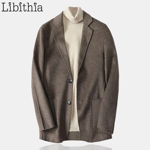men's wool & blends men slim fit coats luxury blazer collar jackets two buttons clothes male pockets autumn winter b0461, Black
men's wool & blends men slim fit coats luxury blazer collar jackets two buttons clothes male pockets autumn winter b0461, Black