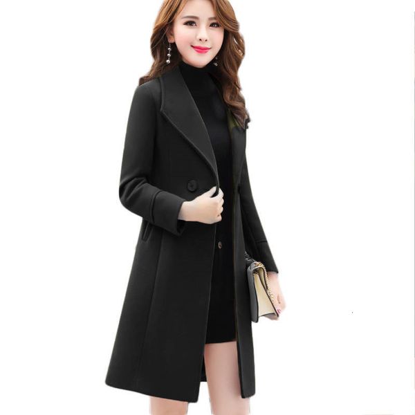 autumn winter women's woolen fashion plus size female wolen outerwear elegant slim ladies wool coats overcoats t764, Black
autumn winter women's woolen fashion plus size female wolen outerwear elegant slim ladies wool coats overcoats t764, Black