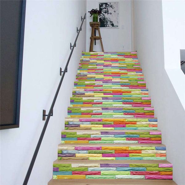 amjpvc charm set creative simple 13 piec of color ceramic tile stair step wall paste
amjpvc charm set creative simple 13 piec of color ceramic tile stair step wall paste