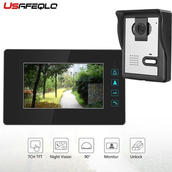 video door phones usafeqlo security rfid password 7" wired intercom doorbell with outdoor camera 700tvl visual remote unlock
video door phones usafeqlo security rfid password 7" wired intercom doorbell with outdoor camera 700tvl visual remote unlock