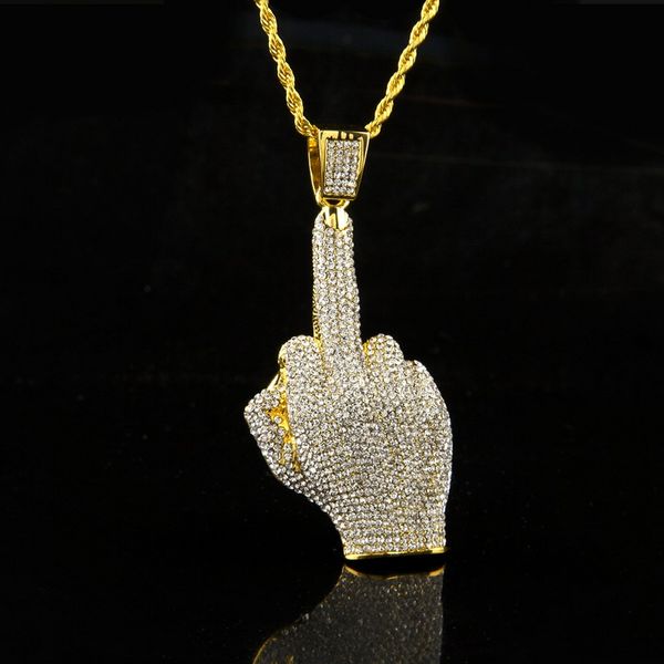 fashion mens iced out pendant hip hop necklace erect middle finger bling pendant necklace hiphop jewelry, Silver
fashion mens iced out pendant hip hop necklace erect middle finger bling pendant necklace hiphop jewelry, Silver