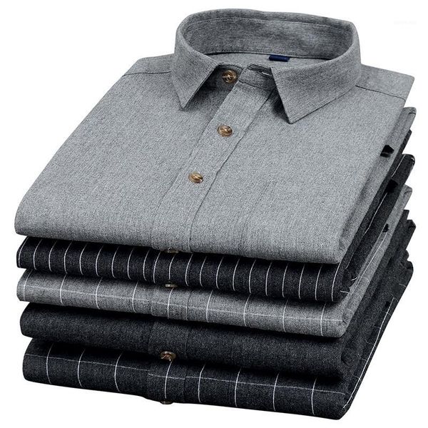 men dress shirt cotton100% solid striped plaid chest pocket long sleeve male casual regular-fit button down boutique shirts1, White;black
men dress shirt cotton100% solid striped plaid chest pocket long sleeve male casual regular-fit button down boutique shirts1, White;black