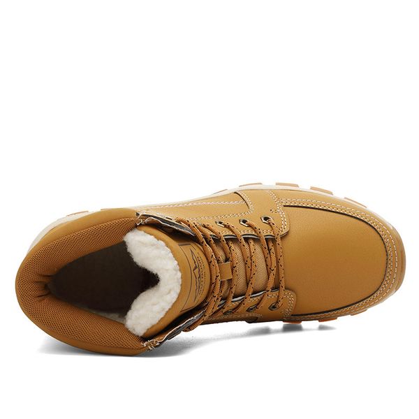 new fur warm snow winter work shoes men waterproof ankle boots outdoor men's sneakers footwear 201102, Black
new fur warm snow winter work shoes men waterproof ankle boots outdoor men's sneakers footwear 201102, Black