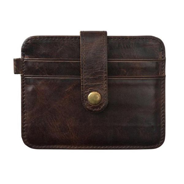 card holders business men mini wallet coin purse vintage leather slim holder id case clutch 2.55, Brown;gray
card holders business men mini wallet coin purse vintage leather slim holder id case clutch 2.55, Brown;gray