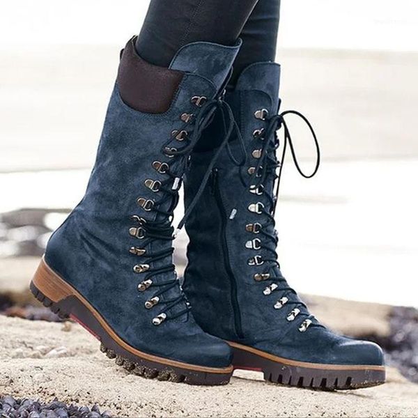 boots winter fashion women's mid-calf round toe western lace-up side zipper ladies comfortable non-slip motorcycle bootie1, Black
boots winter fashion women's mid-calf round toe western lace-up side zipper ladies comfortable non-slip motorcycle bootie1, Black
