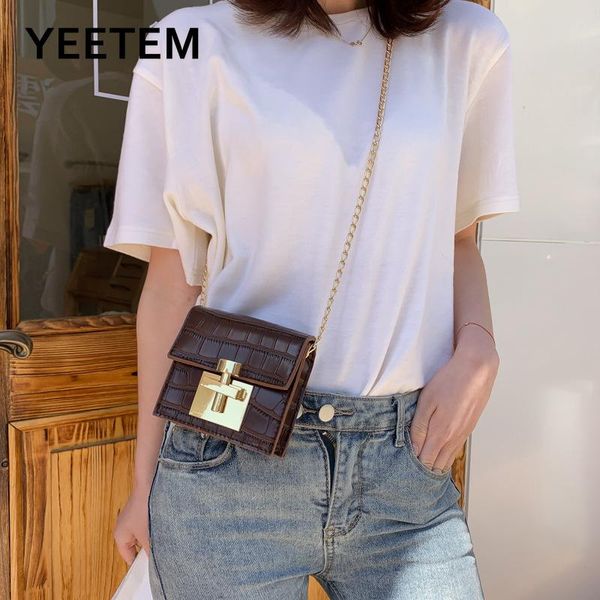 mini women's bag 2021 korean chain shoulder bag pu leather crocodile leather texture fashion all-match wallet messenger
mini women's bag 2021 korean chain shoulder bag pu leather crocodile leather texture fashion all-match wallet messenger
