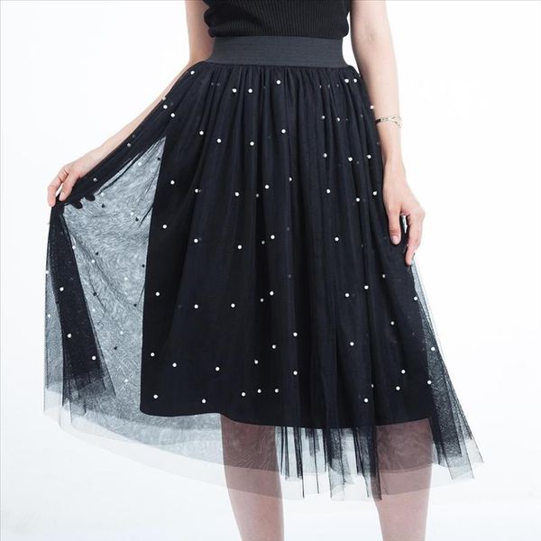 3 слоя tulle beabing женщины юбки 2021 весенняя сетка tulle юбка с бисером туту эластичная талия плиссированная юбка, Black
3 слоя tulle beabing женщины юбки 2021 весенняя сетка tulle юбка с бисером туту эластичная талия плиссированная юбка, Black