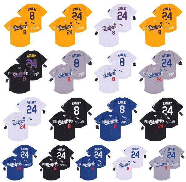 la mens #8 #24 bryant jersey los angeles yellow white grey black 100% stitched baseball jersey, Blue;black
la mens #8 #24 bryant jersey los angeles yellow white grey black 100% stitched baseball jersey, Blue;black