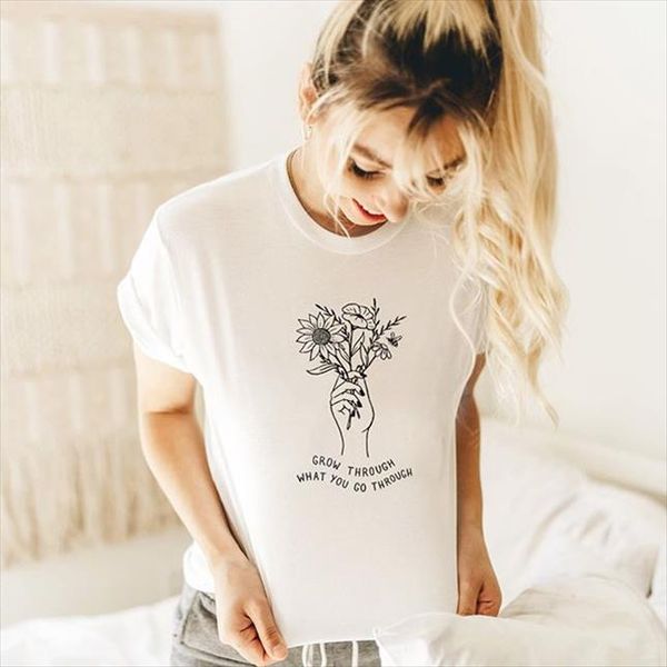 grow through what you go through tshirt women causal tumblr qutes t shirt tumblr graphic tees clothes hipsters grunge top, White
grow through what you go through tshirt women causal tumblr qutes t shirt tumblr graphic tees clothes hipsters grunge top, White