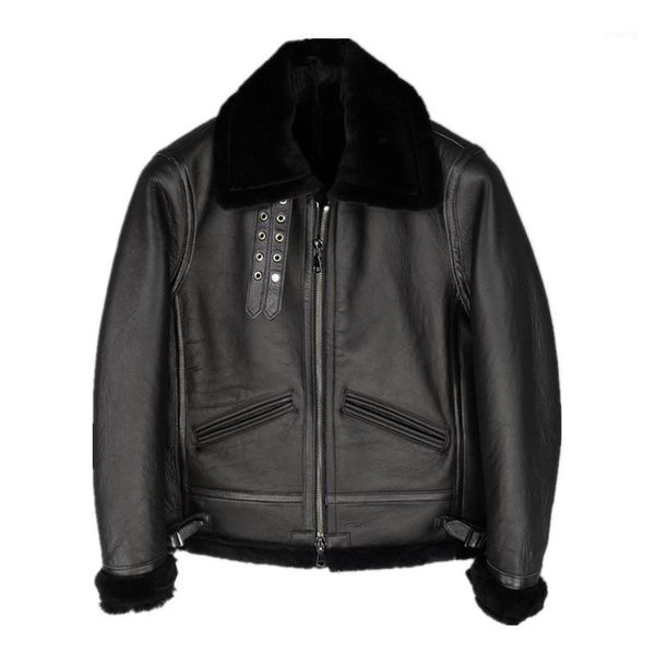 2020 black men american style b3 bomber winter shearling coat plus size xxxxl genuine thick sheepskin warm leather coat1
2020 black men american style b3 bomber winter shearling coat plus size xxxxl genuine thick sheepskin warm leather coat1