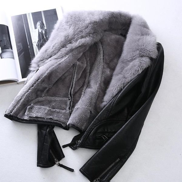 kmetram winter jacket women streetwear faux leather jacket women coat real fur collar warm parka bomber jackets my4929, Black
kmetram winter jacket women streetwear faux leather jacket women coat real fur collar warm parka bomber jackets my4929, Black