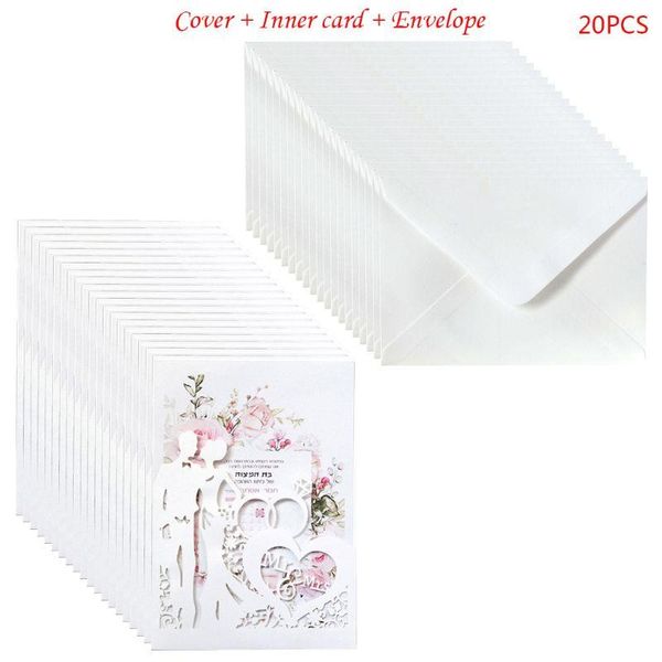greeting cards 20pcs/set cut ring wedding invitations card invite envelopes kit bridal shower engagement party supplies e56e
greeting cards 20pcs/set cut ring wedding invitations card invite envelopes kit bridal shower engagement party supplies e56e