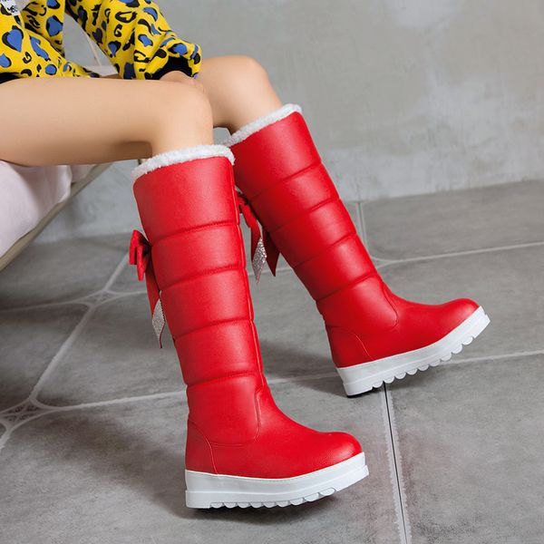 boots 2021 butterfly-knot knee high warm fur winter snow wedgesmed heel platform slip on women shoes size 34-40, Black
boots 2021 butterfly-knot knee high warm fur winter snow wedgesmed heel platform slip on women shoes size 34-40, Black