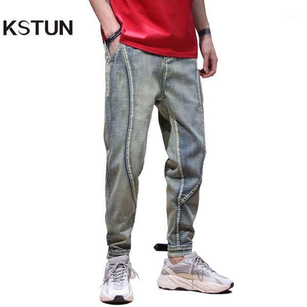 kstun mens jeans 2020 new arrivals retro blue elastic waist drawstring baggy legs joggers jeans man casaul denm pants streetwear1
kstun mens jeans 2020 new arrivals retro blue elastic waist drawstring baggy legs joggers jeans man casaul denm pants streetwear1