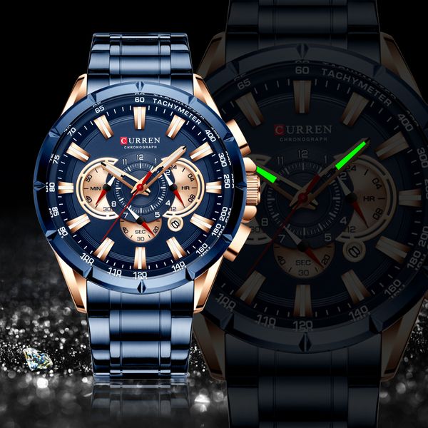 curren luxury casual mens watches quartz sports chronograph wristwatch male stainless steel luminous hands clock
curren luxury casual mens watches quartz sports chronograph wristwatch male stainless steel luminous hands clock